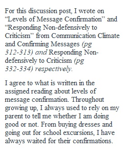 Text Discussion Communication Climate